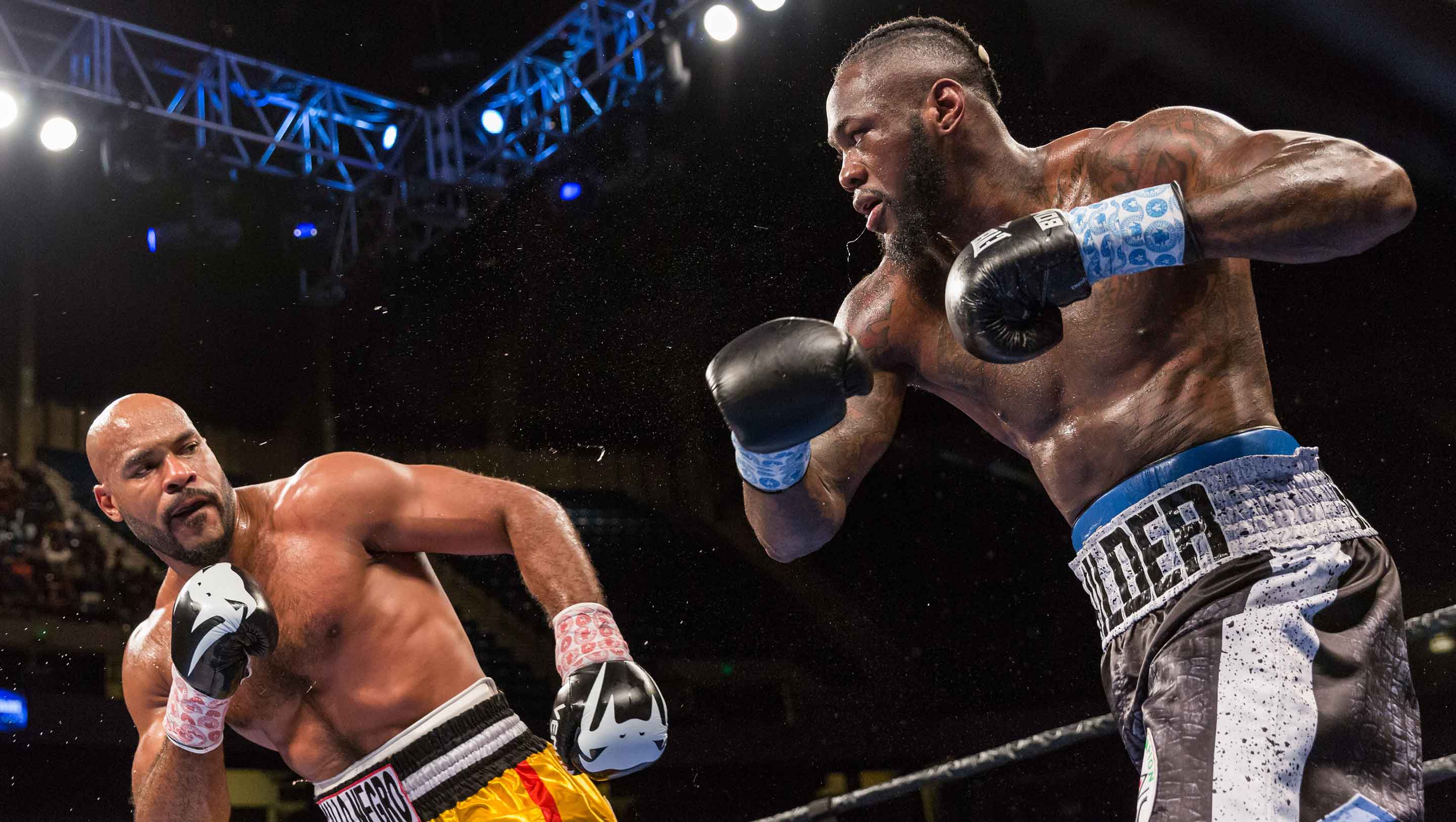 Deontay Wilder and Gerald Washington