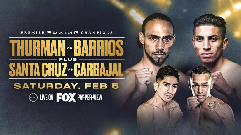 KEITH THURMAN MARIO BARRIOS COLLIDE IN FEB. 5 BLOCKBUSTER