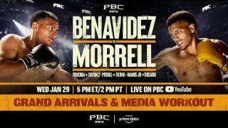 Embedded thumbnail for Benavidez vs. Morrell GRAND ARRIVALS &amp;amp; MEDIA WORKOUT | #BenavidezMorrell