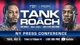 Embedded thumbnail for Gervonta Davis vs. Lamont Roach NEW YORK PRESS CONFERENCE | #TankRoach