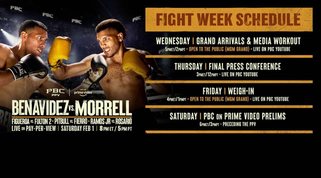 Benavidez vs Morrell | February 1, 2025 | PBC PPV on Prime Video