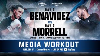 David Benavidez & David Morrell MIAMI MEDIA WORKOUT | #BenavidezMorrell