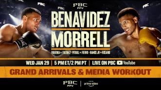 Benavidez vs. Morrell GRAND ARRIVALS & MEDIA WORKOUT | #BenavidezMorrell