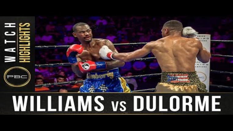 Embedded thumbnail for Williams vs Dulorme - Watch Fight Highlights | September 21, 2019