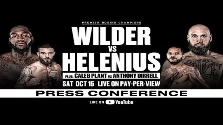 Embedded thumbnail for Wilder vs Helenius and Plant vs Dirrell Kickoff Press Conference | #WilderHelenius