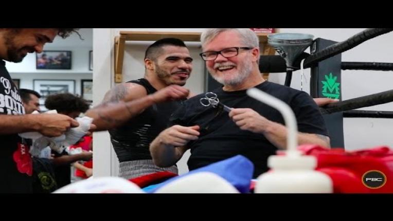 Embedded thumbnail for Freddie Roach discusses working with Jesus Cuellar