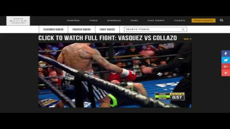 Embedded thumbnail for Vasquez vs Collazo FULL FIGHT: February 2, 2017 - PBC on FS1