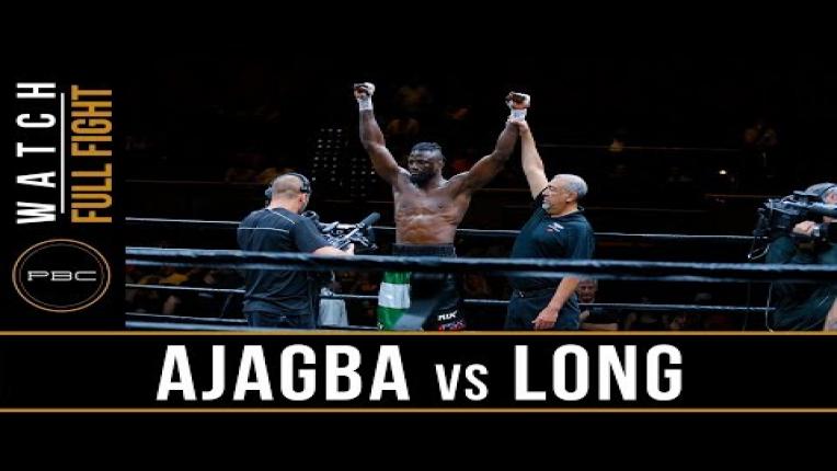 Embedded thumbnail for Ajagba vs Long Full Fight: May 26, 2018 - PBC on FS1