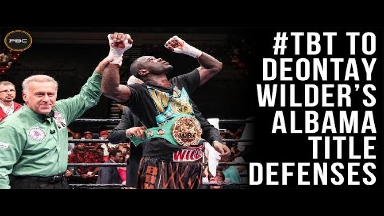 Embedded thumbnail for Deontay Wilder&amp;#039;s Alabama Title Defenses