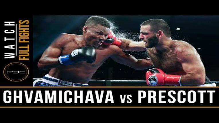 Embedded thumbnail for Ghvamichava vs Prescott full fight: July 12, 2016