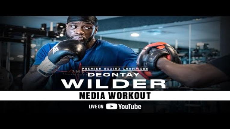 Embedded thumbnail for Deontay Wilder MEDIA WORKOUT | #WilderHelenius