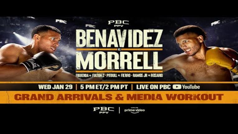 Embedded thumbnail for Benavidez vs. Morrell GRAND ARRIVALS &amp;amp; MEDIA WORKOUT | #BenavidezMorrell