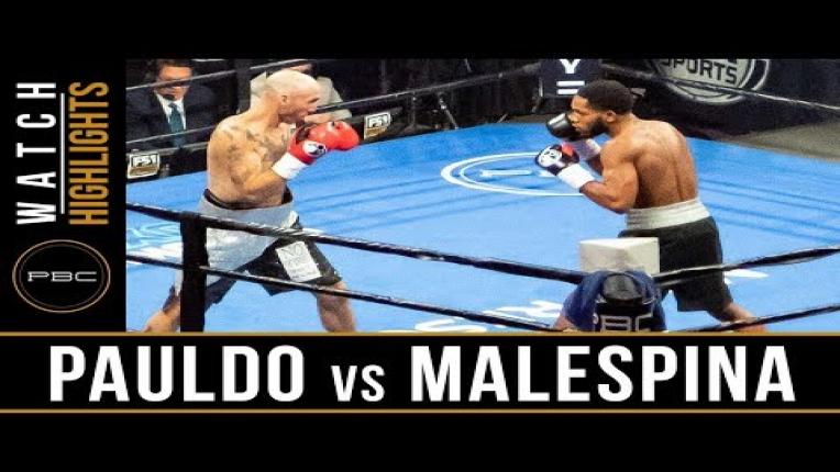 Embedded thumbnail for Pauldo vs Malespina Watch Full Fight | February 23, 2019