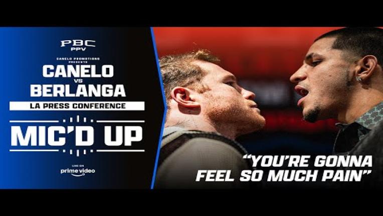 Embedded thumbnail for Exclusive Audio: Canelo and Berlanga&amp;#039;s Intense Exchange at LA Press Conference