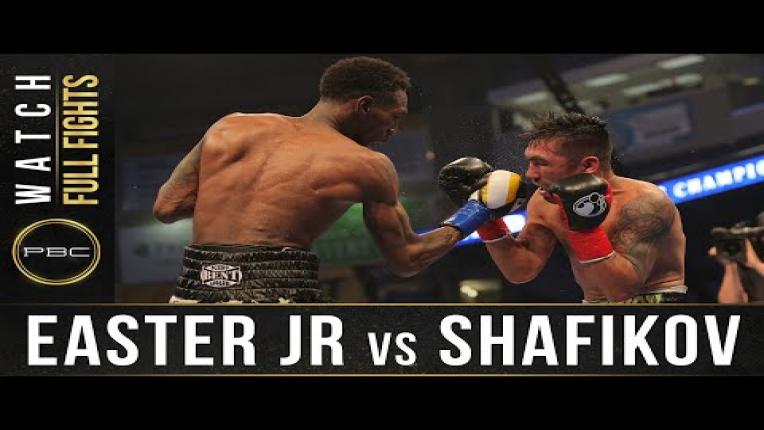 Embedded thumbnail for Easter Jr vs Shafikov Full Fight: June 30, 2017 - PBC on Bounce