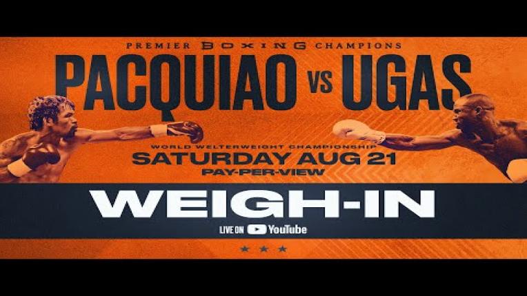 Embedded thumbnail for Pacquiao vs Ugas - Weigh In | PBC on FOX