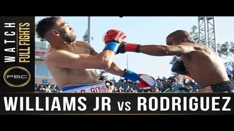 Embedded thumbnail for Rodriguez vs Williams Jr. full fight: April 30, 2016