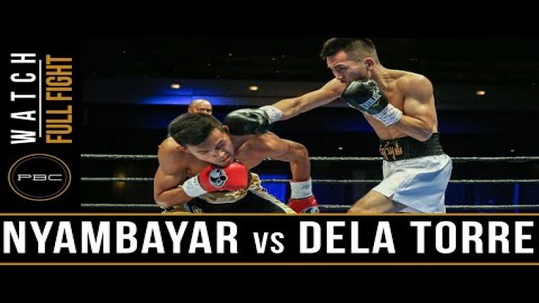 Embedded thumbnail for Nyambayar vs Dela Torre - Watch Full Fight | November 18, 2017