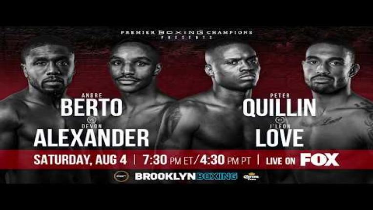 Embedded thumbnail for Berto vs Alexander and Quillin vs Love PREVIEW: August 4, 2018