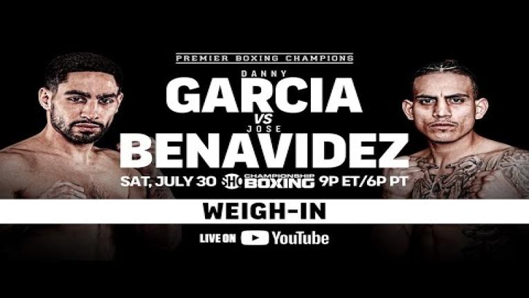 Embedded thumbnail for Danny Garcia vs Jose Benavidez Jr. OFFICIAL WEIGH-IN | #GarciaBenavidez