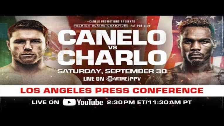 Embedded thumbnail for Canelo Alvarez vs. Jermell Charlo Los Angeles Press Conference | #CaneloCharlo