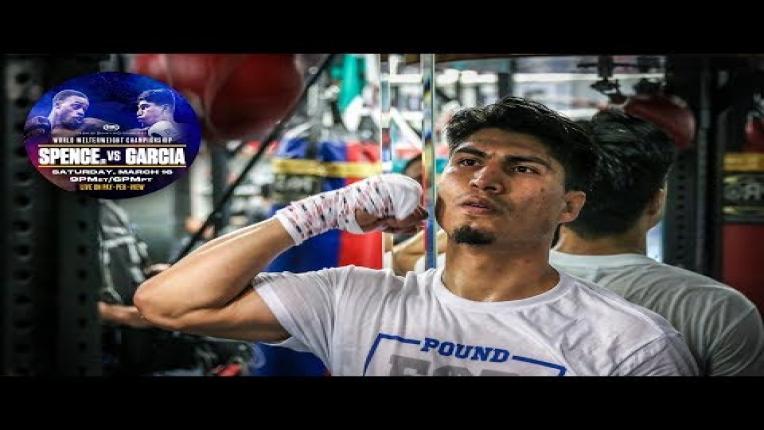 Embedded thumbnail for Mikey Garcia in the gym preparing for Errol Spence Jr.