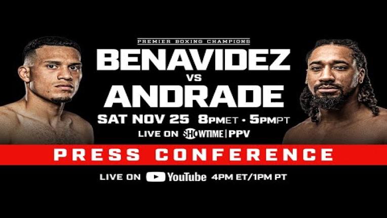 Embedded thumbnail for David Benavidez vs Demetrius Andrade Kickoff Press Conference | #BenavidezAndrade