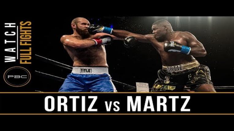 Embedded thumbnail for Ortiz vs Martz - Watch Full Fight | December 8, 2017