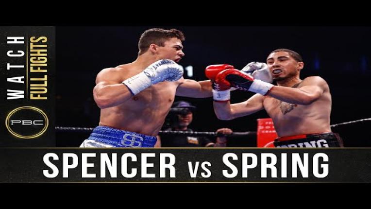 Embedded thumbnail for Spencer vs Spring - Watch Full Fight | January 18, 2020