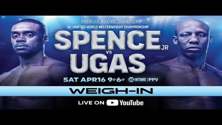 Embedded thumbnail for Errol Spence Jr. vs Yordenis Ugas OFFICIAL WEIGH-IN | #SpenceUgas