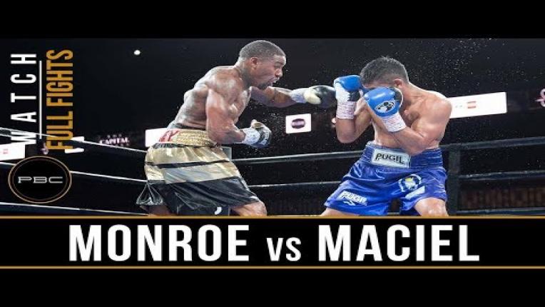 Embedded thumbnail for Monroe vs Maciel Full Fight: August 24, 2018 - PBC on FS1