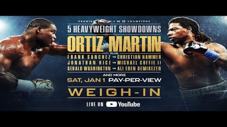 Embedded thumbnail for OFFICIAL WEIGH-IN: Luis Ortiz vs Charles Martin 