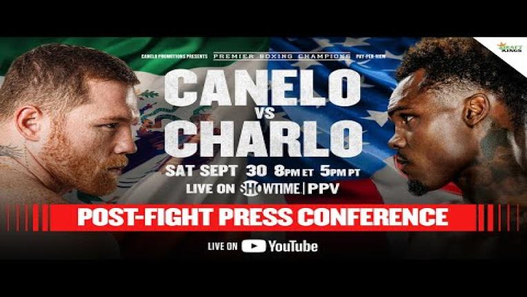 Embedded thumbnail for Canelo Alvarez vs. Jermell Charlo POST-FIGHT PRESS CONFERENCE | #CaneloCharlo