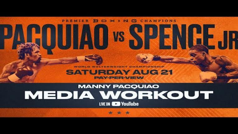 Embedded thumbnail for Manny Pacquiao Media Workout | #PacquiaoSpence