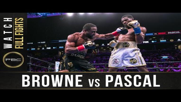 Embedded thumbnail for Browne vs Pascal - Watch Full Fight | August 3, 2019