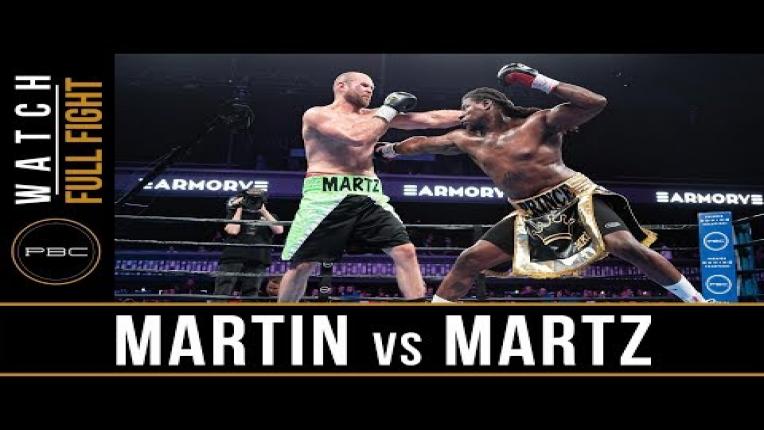 Embedded thumbnail for Martin vs Martz - Watch Full Fight | July 13, 2019