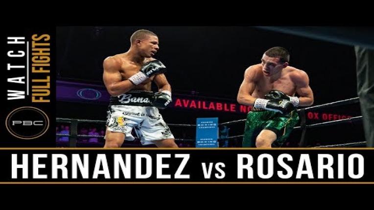 Embedded thumbnail for Hernandez vs Rosario Watch Full Fight | February 23, 2019