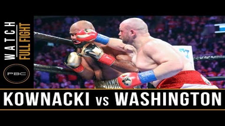 Embedded thumbnail for Kownacki vs Washington - Watch Full Fights - January 26, 2019