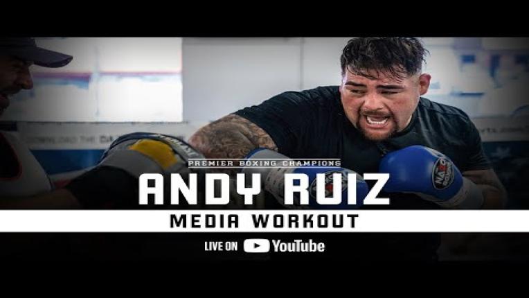 Embedded thumbnail for Andy &amp;quot;The Destroyer&amp;quot; Ruiz Jr. MEDIA WORKOUT | #RuizOrtiz