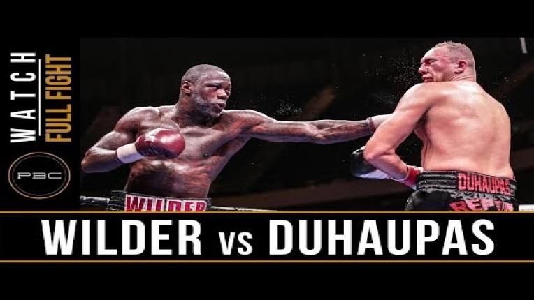 Embedded thumbnail for Wilder vs Duhaupas full fight: September 26, 2015 