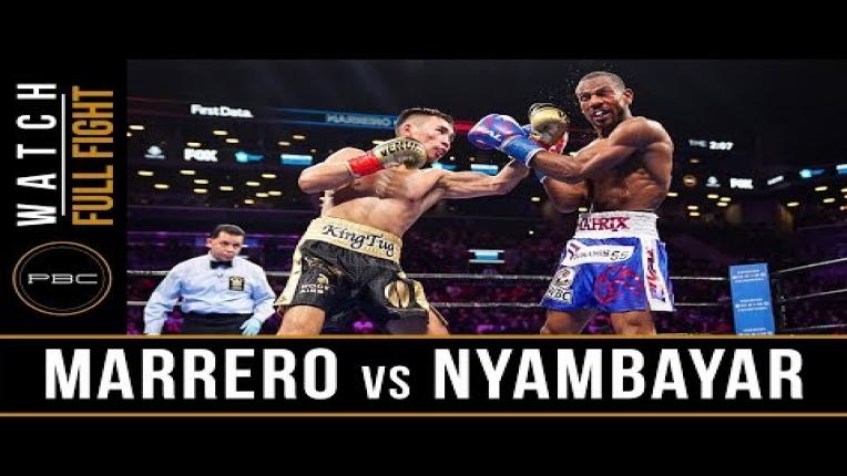 Embedded thumbnail for Nyambayar vs Marrero - Watch Full Fights - January 26, 2019