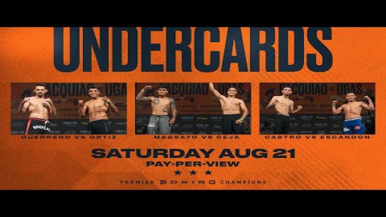 Embedded thumbnail for Pacquiao vs Ugas stacked Undercard!