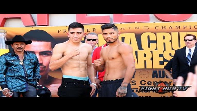 Embedded thumbnail for Abner Mares and Leo Santa Cruz weigh in