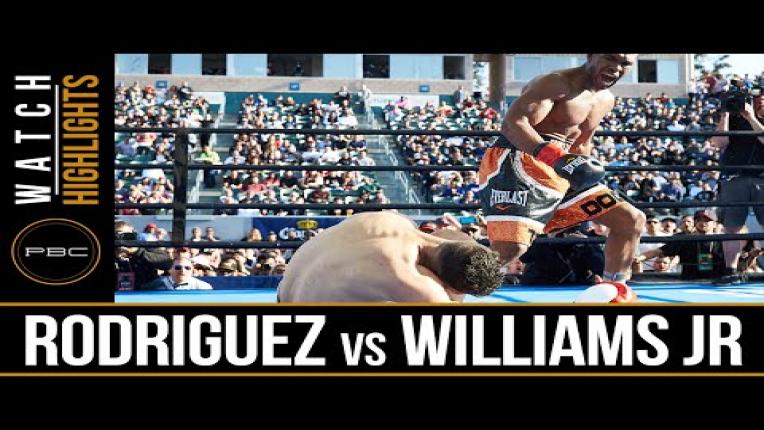 Embedded thumbnail for Rodriguez vs Williams Jr highlights: April 30, 2016