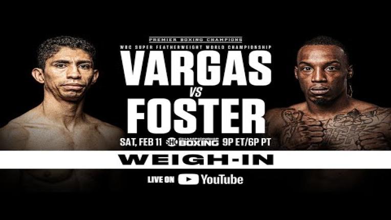 Embedded thumbnail for Vargas vs Foster OFFICIAL WEIGH-IN | #VargasFoster