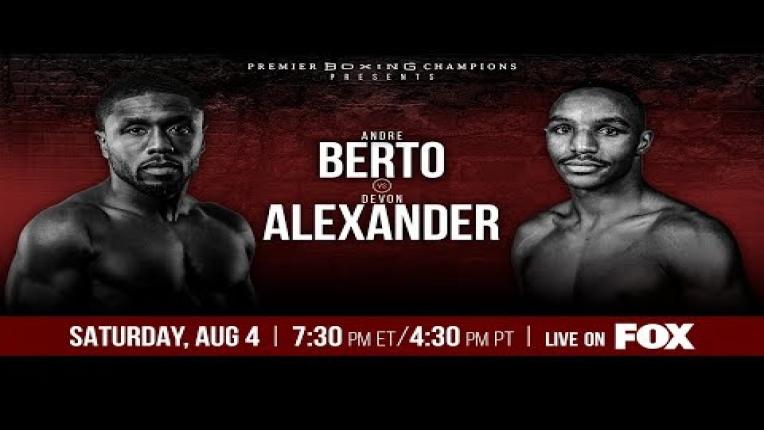 Embedded thumbnail for Berto vs Alexander Preview: August 4, 2018 - PBC on FOX